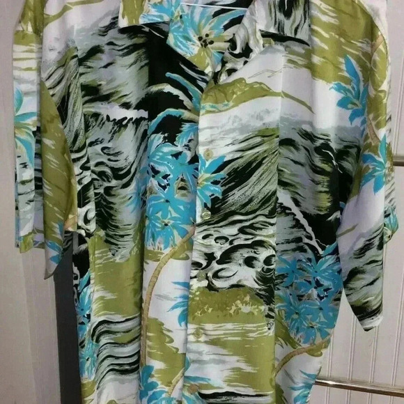 Sean John Waves Palm Trees Multicolor Beach - Picture 2 of 4